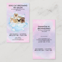 Tarjeta De Visita Centro de Aseo para Perros y Gatos de Lujo