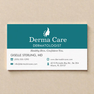 Tarjeta De Visita Centro de cuidado de la piel Dermatólogo