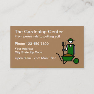 Tarjeta De Visita Centro de Jardinería y Vivero de Plantas