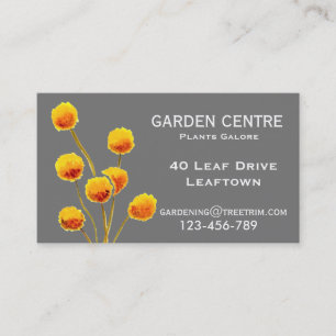 Tarjeta De Visita Centro de jardines flores silvestres australianas