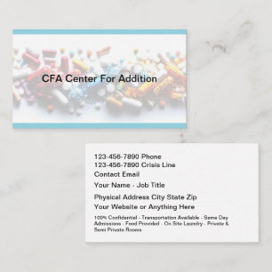 Tarjeta De Visita Centro de Rehabilitación para Adicciones de Sustan