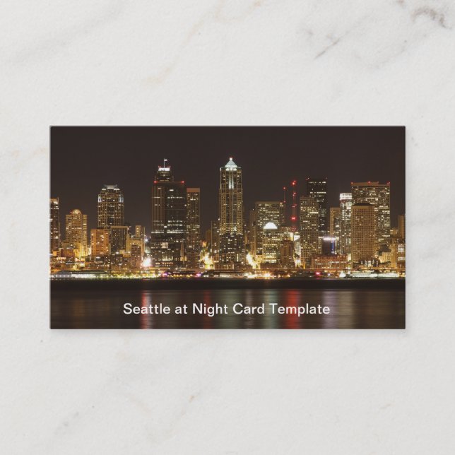 Tarjeta De Visita Centro de Seattle, Washington Business Card (Anverso)