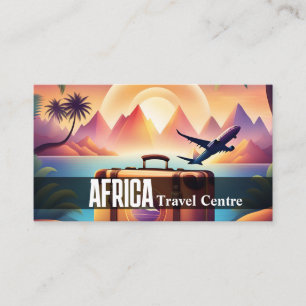 Tarjeta De Visita Centro de Viajes Agencia de Viajes Explorar Aventu