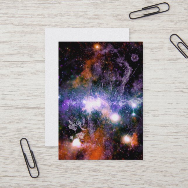 Tarjeta De Visita Centro Galáctico de la Galaxia Vía Láctea Hubble (Anverso/Reverso In Situ)