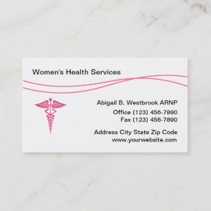 Tarjeta De Visita Centro Médico de Salud de la Mujer
