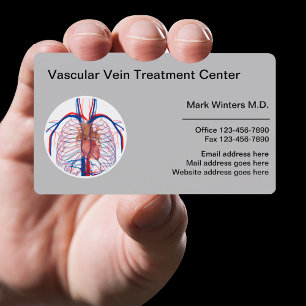 Tarjeta De Visita Centro Vascular Y Clínica De Salud