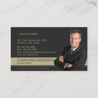 Tarjeta De Visita Century 21 Business Card Black Gold
