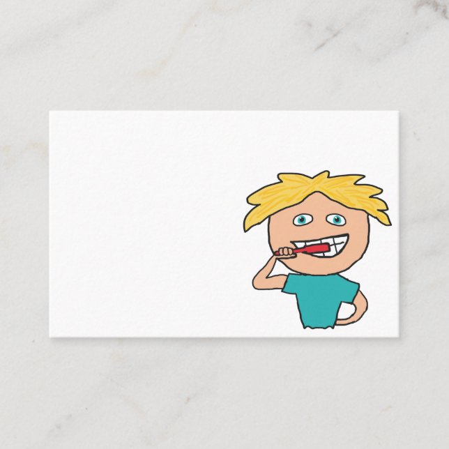 Tarjeta De Visita Cepillado de dientes (Anverso)