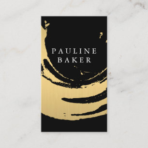 Tarjeta De Visita Cepillado de oro falso