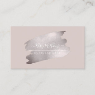 Tarjeta De Visita Cepillado de PixDezines Shimmering Smokey Mauve H2