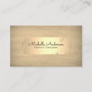 Tarjeta De Visita Cepillado dorado   Textura   Diseñador