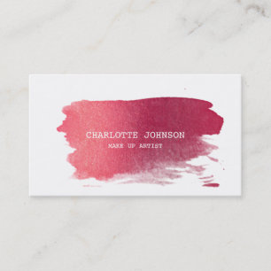 Tarjeta De Visita Cepillos de pintura del vino de Minimalistic