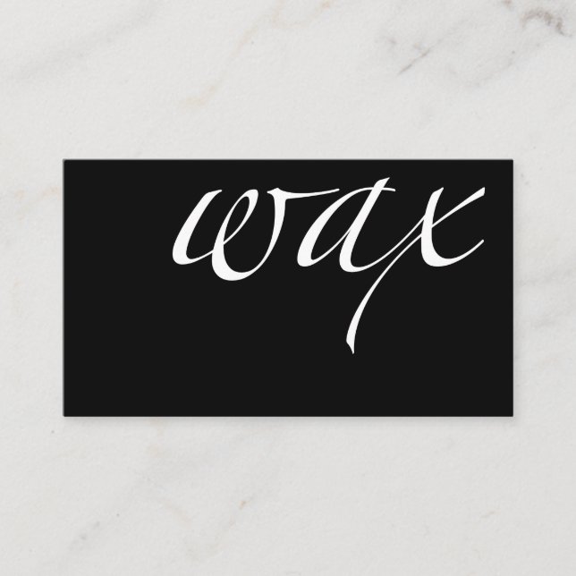 Tarjeta De Visita Cera: Cera brasileña (Anverso)