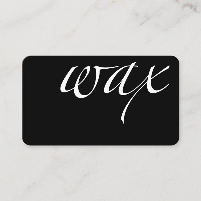 Tarjeta De Visita Cera: Cera brasileña (Anverso)