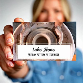 Tarjeta De Visita Cerámica hecha a mano