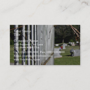 Tarjeta De Visita Cerca en un cementerio