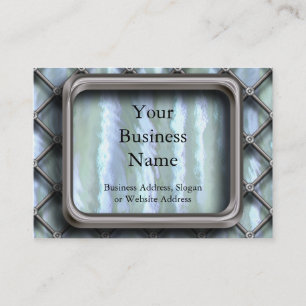 Tarjeta De Visita Cercado de la piscina de acero