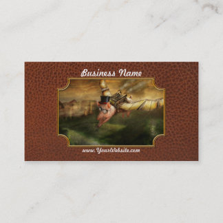 Tarjeta De Visita Cerdo del vuelo - Steampunk - los cerdos del vuelo