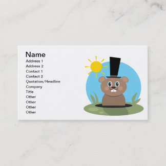 Tarjeta De Visita Cerdo feliz