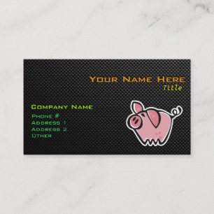 Tarjeta De Visita Cerdo liso