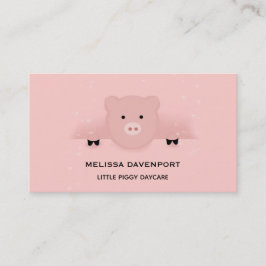 Tarjeta De Visita Cerdo rosa caprichoso