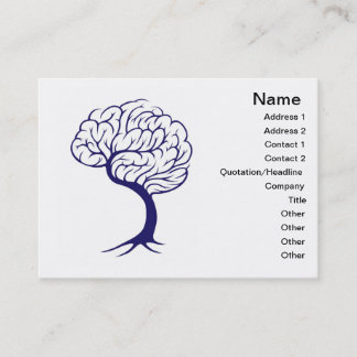 Tarjeta De Visita Cerebro del árbol