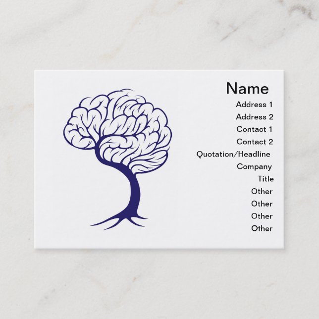 Tarjeta De Visita Cerebro del árbol (Anverso)