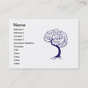Tarjeta De Visita Cerebro del árbol