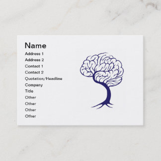 Tarjeta De Visita Cerebro del árbol