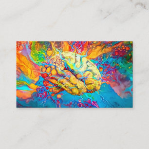 Tarjeta De Visita Cerebro psicodélico