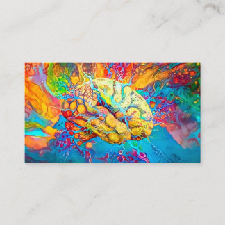 Tarjeta De Visita Cerebro psicodélico