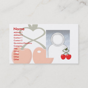 Tarjeta De Visita Cerezas - negocio