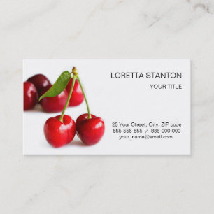 Tarjeta De Visita Cerezo dulce