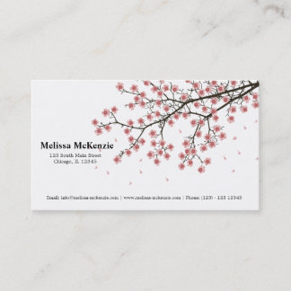 Tarjeta De Visita Cerezo en flor