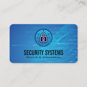 Tarjeta De Visita Cerradura Seguridad Tecnología de IA