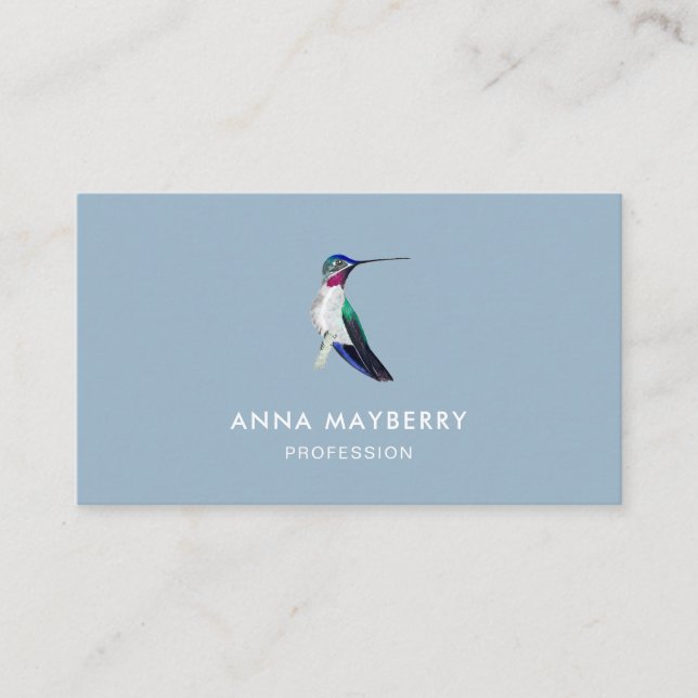 Tarjeta De Visita Cerulean Hummingbird (Anverso)