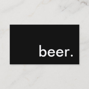 Tarjeta De Visita cerveza.