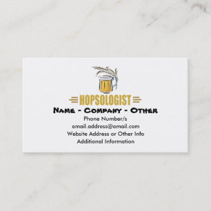 Tarjeta De Visita Cerveza Divertida