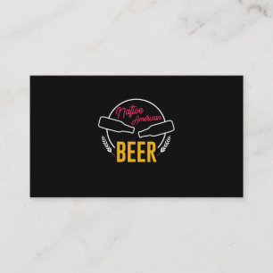 Tarjeta De Visita Cerveza nativa norteamericana
