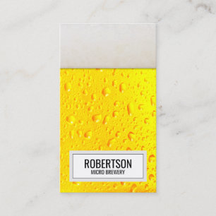 Tarjeta De Visita Cerveza única