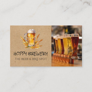 Tarjeta De Visita Cerveza y trigo   Selección de cerveza