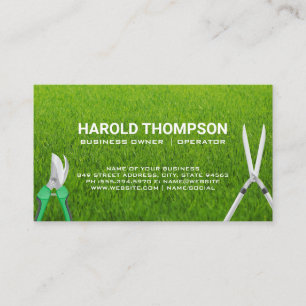 Tarjeta De Visita Césped   Herramientas de jardinería   Lágrimas