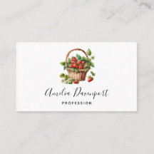 Cesta cutánea llena de fresas