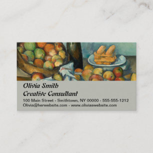 Tarjeta De Visita Cesta de manzanas de Paul Cezanne Vida muerta vint