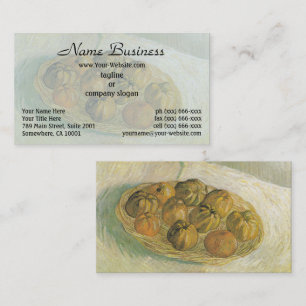 Tarjeta De Visita Cesta de manzanas de Van Gogh - Clásico bodegón