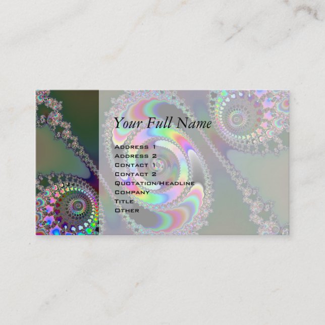 Tarjeta De Visita Chainsaw - Fractal (Anverso)