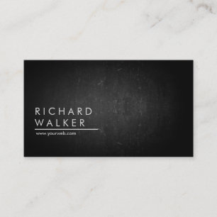Tarjeta De Visita Chalkboard Black board Profesional Moderno Elegant