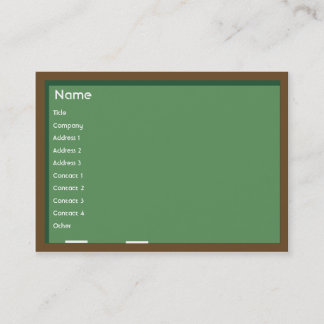 Tarjeta De Visita Chalkboard - Chubby