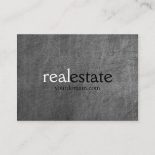 Tarjeta De Visita Chalkboard Chubby Real Estate Agent Business Card