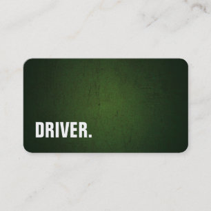 Tarjeta De Visita Chalkboard DRIVER Profesional Minimalista Moderno